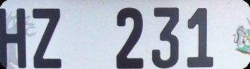 Number plate lookup interface